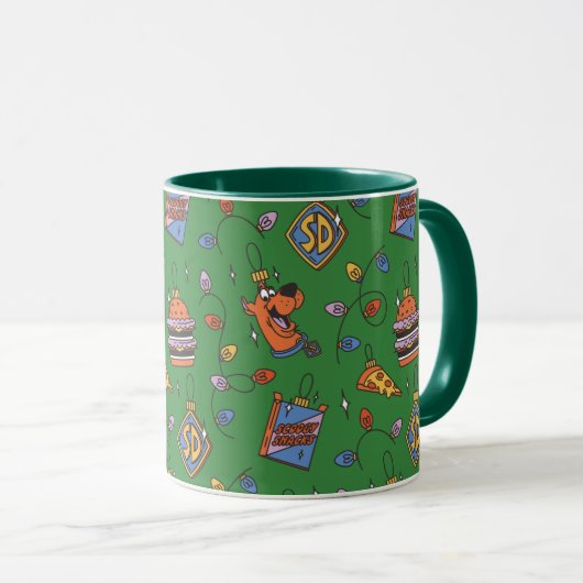 Scooby-Doo Holiday Snack Lights Pattern Tasse (VorderseiteRechts)