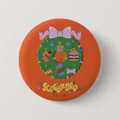 Scooby-Doo Holiday Snack Wreath Graphic Button (Vorderseite)