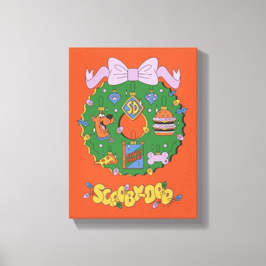 Scooby-Doo Holiday Snack Wreath Graphic Leinwanddruck (Vorderseite)