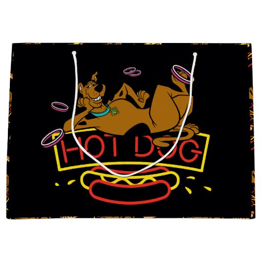 Scooby-Doo Hot Dog Neon Sign Große Geschenktüte (Vorderseite)