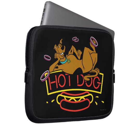 Scooby-Doo Hot Dog Neon Sign Laptopschutzhülle (Vorne Rechts)