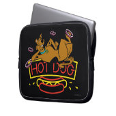 Scooby-Doo Hot Dog Neon Sign Laptopschutzhülle (Vorderseite Links)