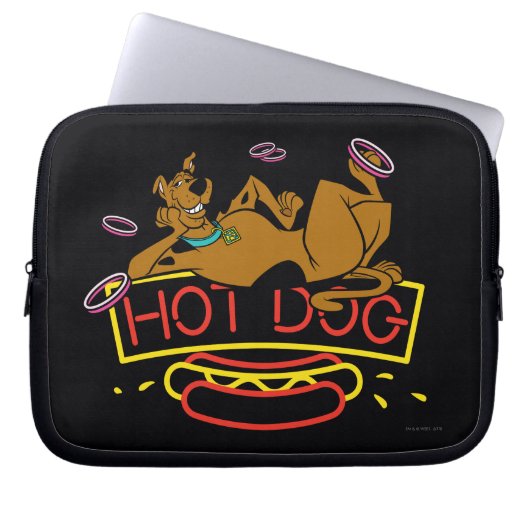 Scooby-Doo Hot Dog Neon Sign Laptopschutzhülle (Vorderseite)