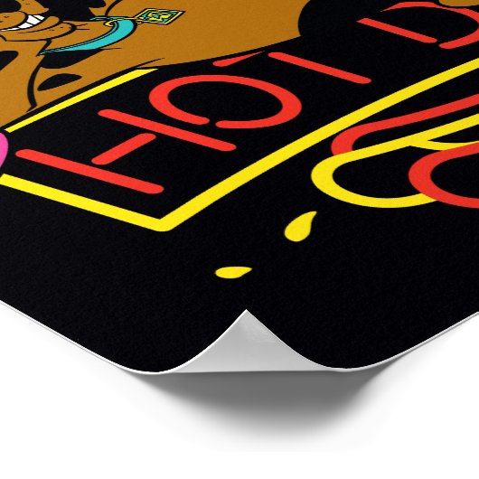Scooby-Doo Hot Dog Neon Sign Poster (Ecke)