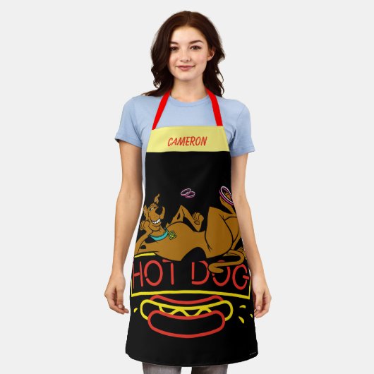 Scooby-Doo Hot Dog Neon Sign Schürze (Getragen)