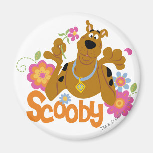 Scooby-Doo in Blume Magnet