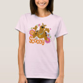 Scooby-Doo in Blume T-Shirt (Vorderseite)