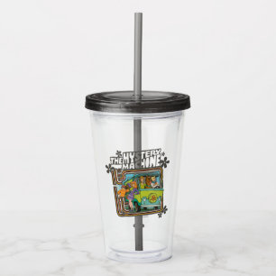Scooby-Doo "It's Lit" Mystery Machine Graphic Acryltrinkbecher
