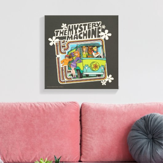 Scooby-Doo | "It's Lit" Mystery Machine Graphic Leinwanddruck (Insitu (Wohnzimmer))