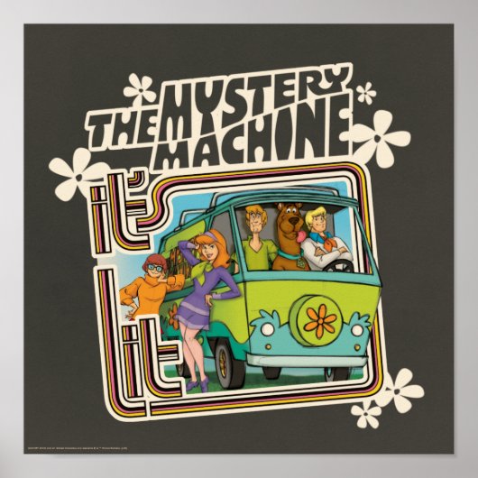 Scooby-Doo | "It's Lit" Mystery Machine Graphic Poster (Vorne)