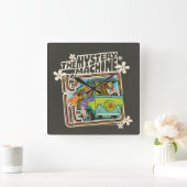 Scooby-Doo | "It's Lit" Mystery Machine Graphic Quadratische Wanduhr (Zuhause)