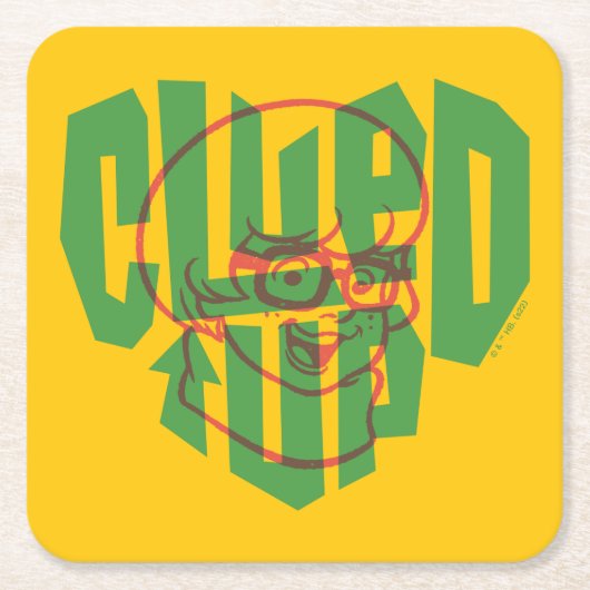 Scooby-Doo | Klugen Rechteckiger Pappuntersetzer (Vorderseite)