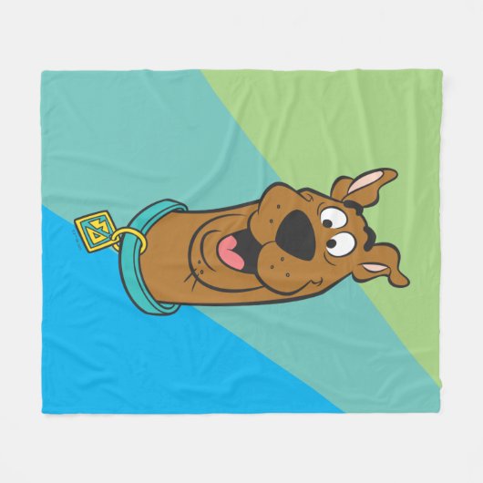 Scooby-Doo lächelnd Gesicht Fleecedecke (Vorderseite (Horizontal))