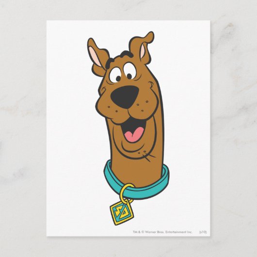 Scooby-Doo lächelnd Gesicht Postkarte (Vorderseite)