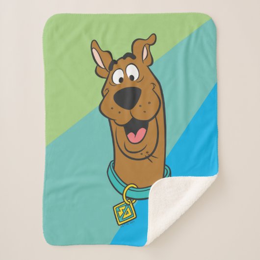 Scooby-Doo lächelnd Gesicht Sherpadecke (Vorderseite)