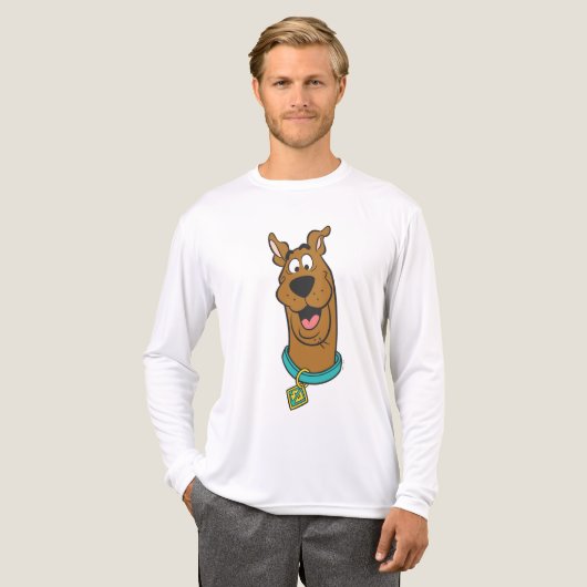 Scooby-Doo lächelnd Gesicht Tri-Blend Shirt (Vorderseite komplett)