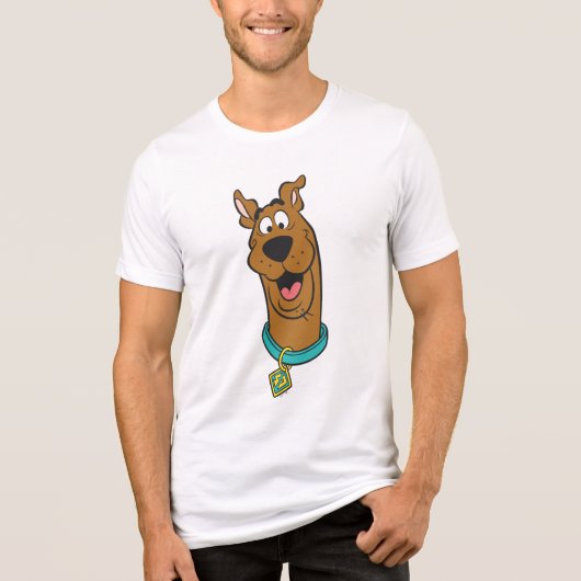 Scooby-Doo lächelnd Gesicht Tri-Blend Shirt (Vorderseite)