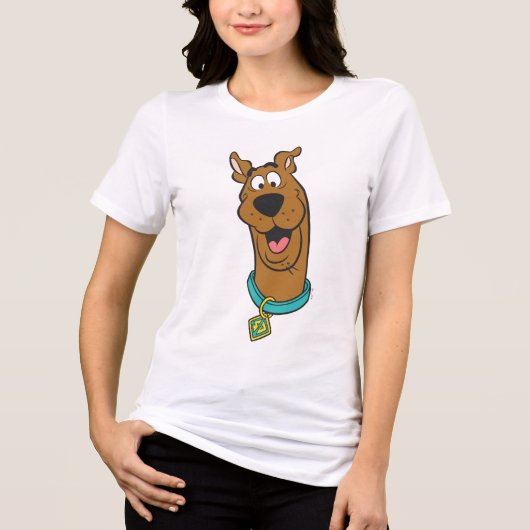 Scooby-Doo lächelnd Gesicht Tri-Blend Shirt (Vorderseite)