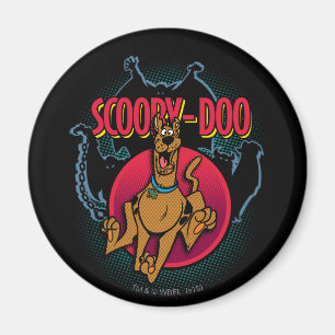 Scooby-Doo läuft von Geistern grafisch Magnet