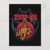 Scooby-Doo läuft von Geistern grafisch Postkarte (Vorderseite)