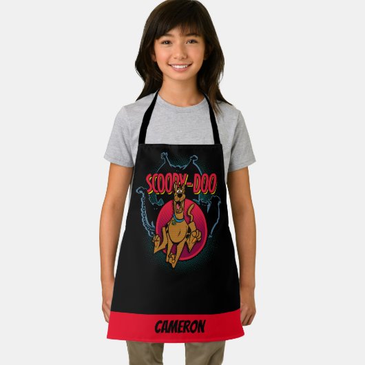 Scooby-Doo läuft von Geistern grafisch Schürze (Insitu)