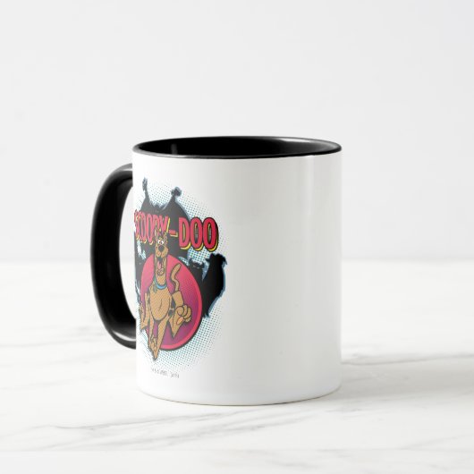 Scooby-Doo läuft von Geistern grafisch Tasse (Vorderseite Links)