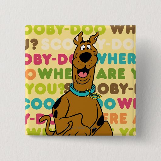 Scooby-Doo läuft "Wo bist du?" Button (Vorderseite)