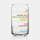 Scooby-Doo läuft "Wo bist du?" Dosenglas (Vorderseite)