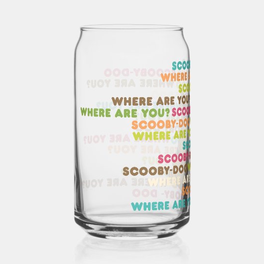 Scooby-Doo läuft "Wo bist du?" Dosenglas (Vorderseite)