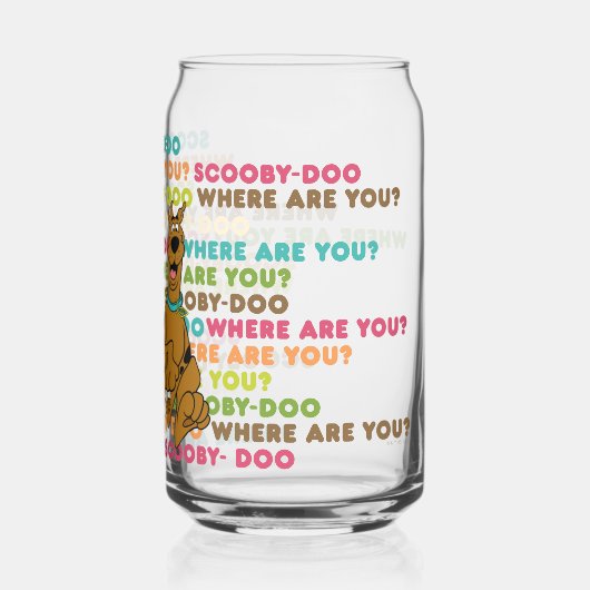 Scooby-Doo läuft "Wo bist du?" Dosenglas (Rückseite)
