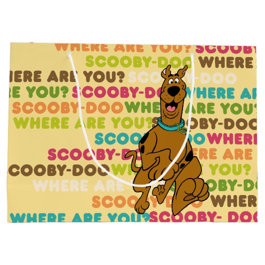 Scooby-Doo läuft "Wo bist du?" Große Geschenktüte (Rückseite)