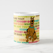 Scooby-Doo läuft "Wo bist du?" Jumbo-Tasse (Vorderseite)
