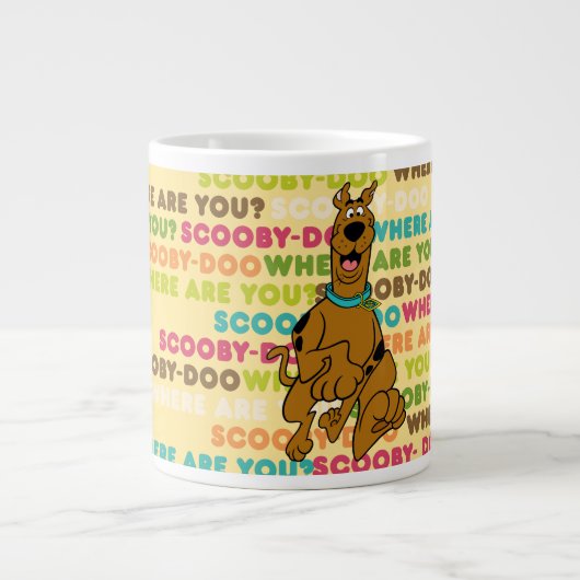 Scooby-Doo läuft "Wo bist du?" Jumbo-Tasse (Vorderseite)