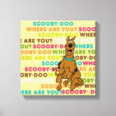 Scooby-Doo läuft "Wo bist du?" Leinwanddruck (Vorderseite)