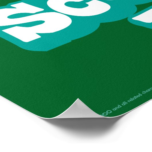 Scooby Doo Laughing Poster (Ecke)