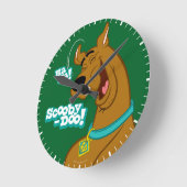 Scooby Doo Laughing Runde Wanduhr (Winkel)