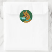 Scooby-Doo Laughing Runder Aufkleber (Tasche)