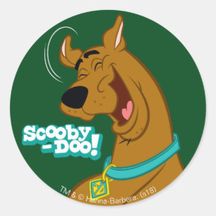 Scooby-Doo Laughing Runder Aufkleber