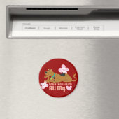 Scooby-Doo "Liebe dich mit meinem ganzen Herzen" Magnet (In Situ (Geschirrspüler))