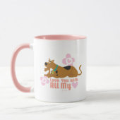 Scooby-Doo "Liebe dich mit meinem ganzen Herzen" Tasse (Links)