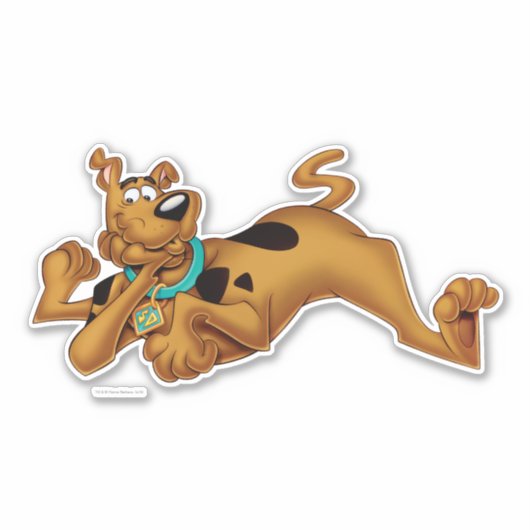 Scooby-Doo lying Down Aufkleber (Vorderseite)