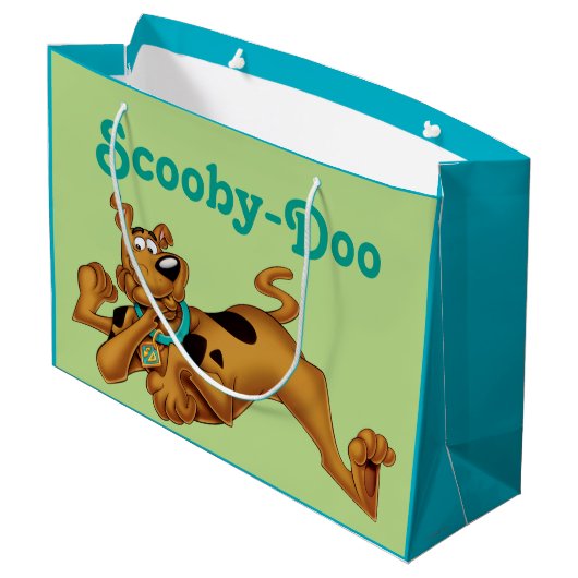 Scooby-Doo lying Down Große Geschenktüte (Rückseite Schrägansicht)