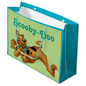 Scooby-Doo lying Down Große Geschenktüte (Vorderseite Schrägansicht)