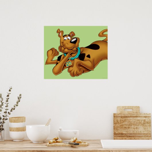 Scooby-Doo lying Down Poster (Küche)