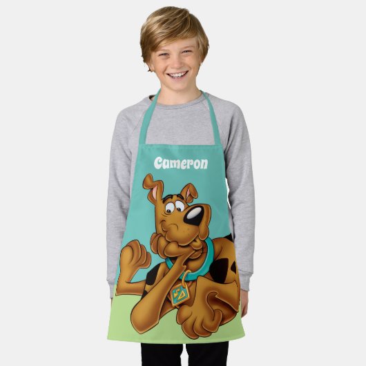 Scooby-Doo lying Down Schürze (Getragen)