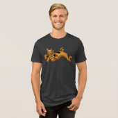 Scooby-Doo lying Down Tri-Blend Shirt (Vorderseite voll)