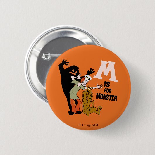 Scooby-Doo | M ist für Monster Button (Vorne & Hinten)