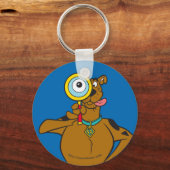 Scooby Doo mit Glass Schlüsselanhänger (Vorderseite)