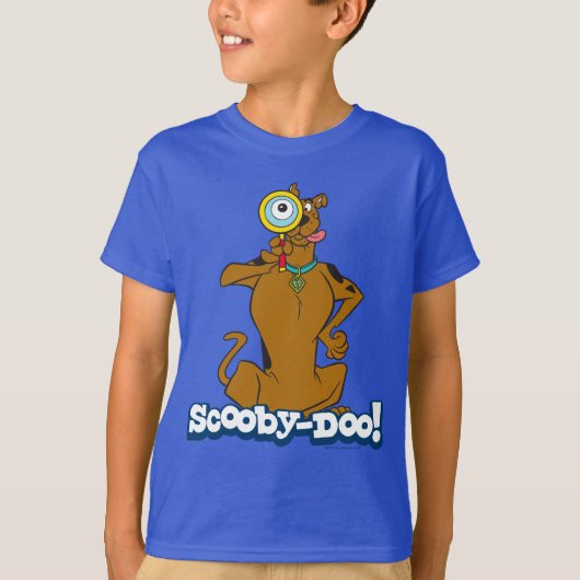 Scooby Doo mit Glass T-Shirt (Vorderseite)
