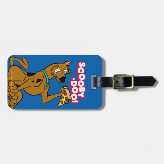 Scooby Doo mit Pizza Slice Gepäckanhänger (Vorderseite horizontal)